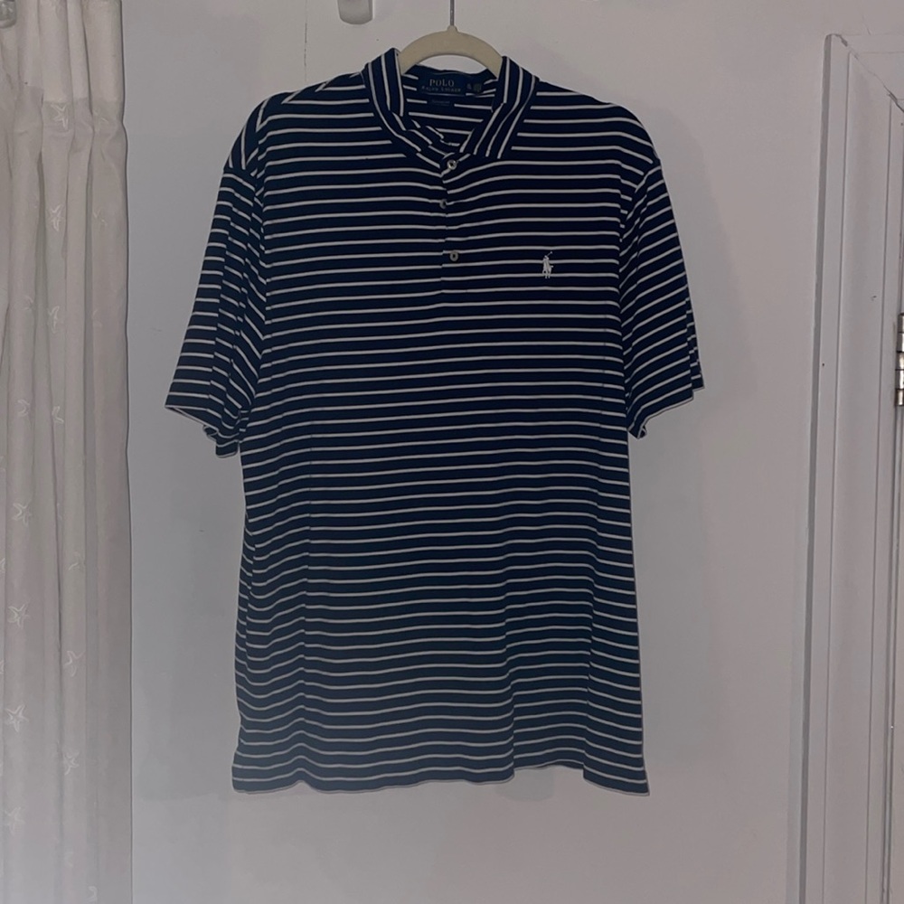 Polo Ralph Lauren Classic Shirt - Navy w/ White Stripe - Men’s (XL)